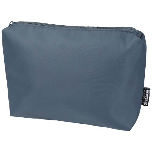 Trousse de toilette 2 L promotionnelle recyclée Aware™ Trip Bleu hale